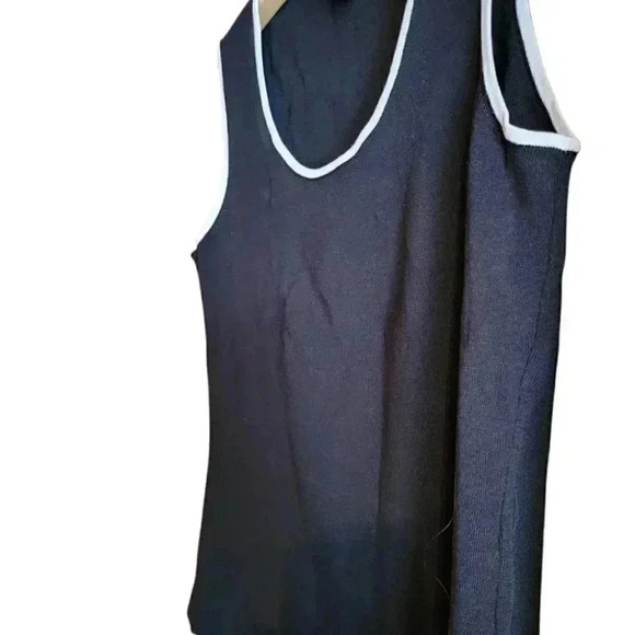 Grace Dane Lewis Woman's Black Knit sleeveless Top med - Picture 4 of 7